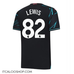 Manchester City Rico Lewis #82 Terza Maglia 2023-24 Manica Corta